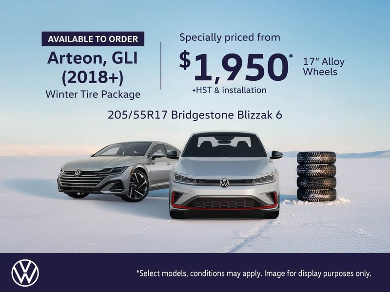 VW Arteon, GLI (2018+) Winter Tire Packages