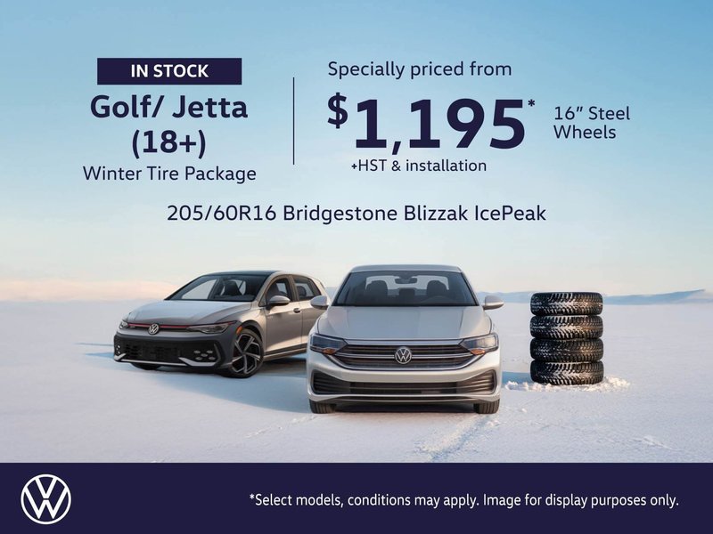 VW Golf, Jetta (2018+) Steel Winter Tire Package