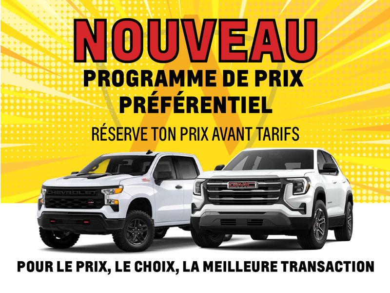 NOUVEAU - Programme de Prix Préférentiel chez Arnold GM