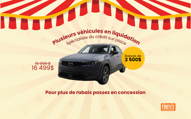 Wow - Mazda MX-30 GT EV 2022 à 3500$ de rabais