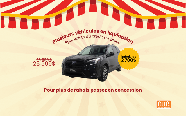 Pas possible - Subaru Forester Touring 2022 à 2700$ de rabais