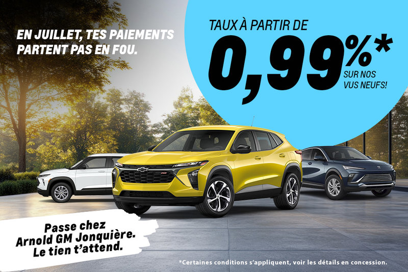 Nos VUS sont en promotions chez Arnold GM