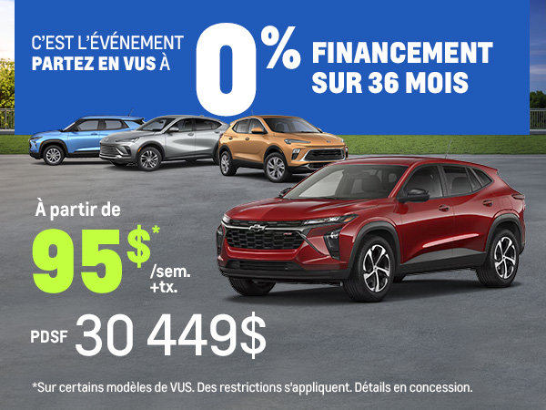 Le plus grand choix de VUS au même endroit