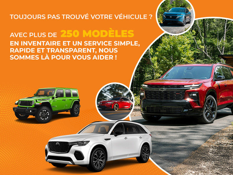 Toujours pas trouvé votre véhicule ?