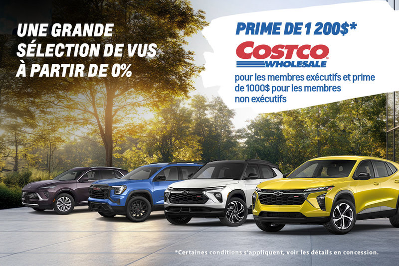 Offre Costco et 0% d'intérêt