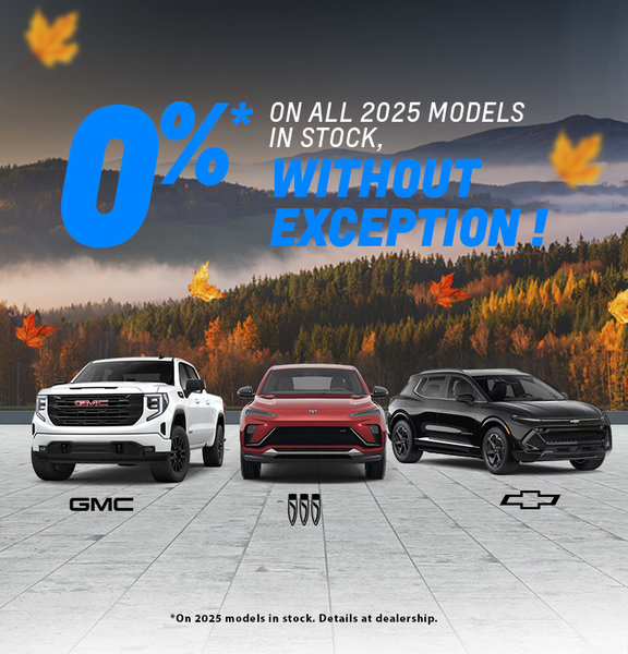 0% on all 2025 models — no exceptions!