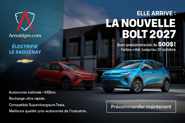 Pré-commandez la Nouvelle Bolt EV 2027