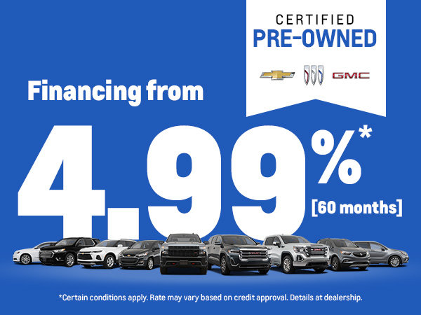 Certified Pre-Owned Vehicles — Financing from 4.99% for 60 months
