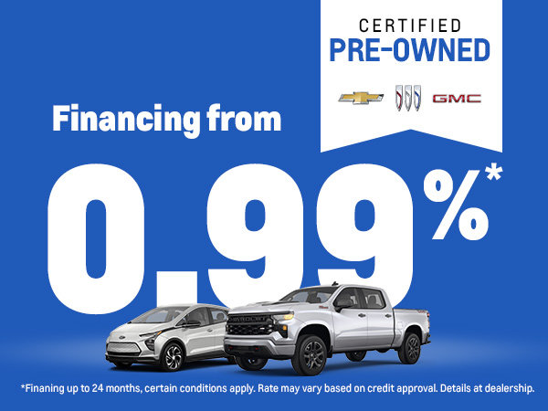 Certified Pre-Owned Vehicles — Financing from 0.99%