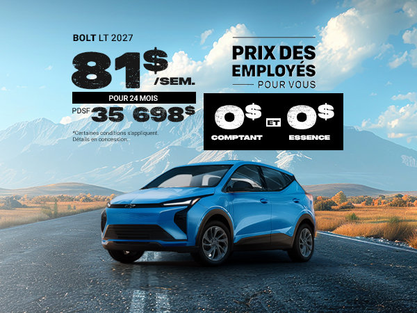 Pomotion Chevrolet Bolt LT 2027