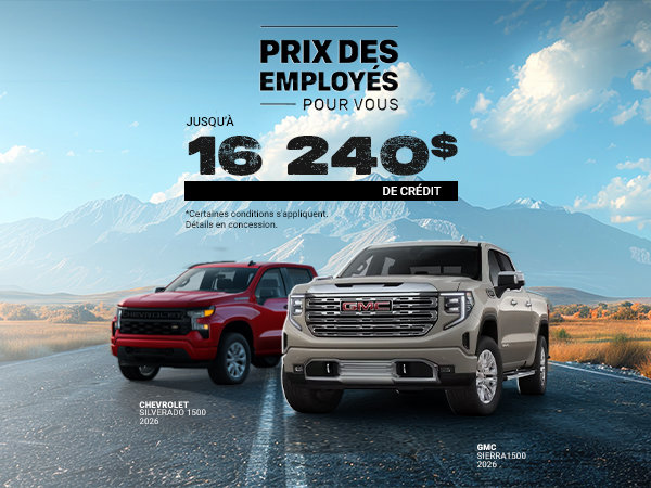 Promotion prix des employés