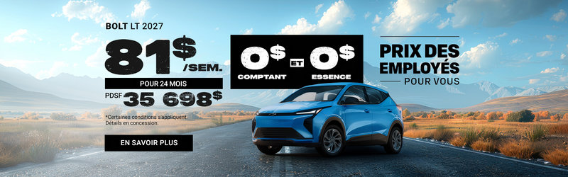 Promotion Chevrolet Bolt