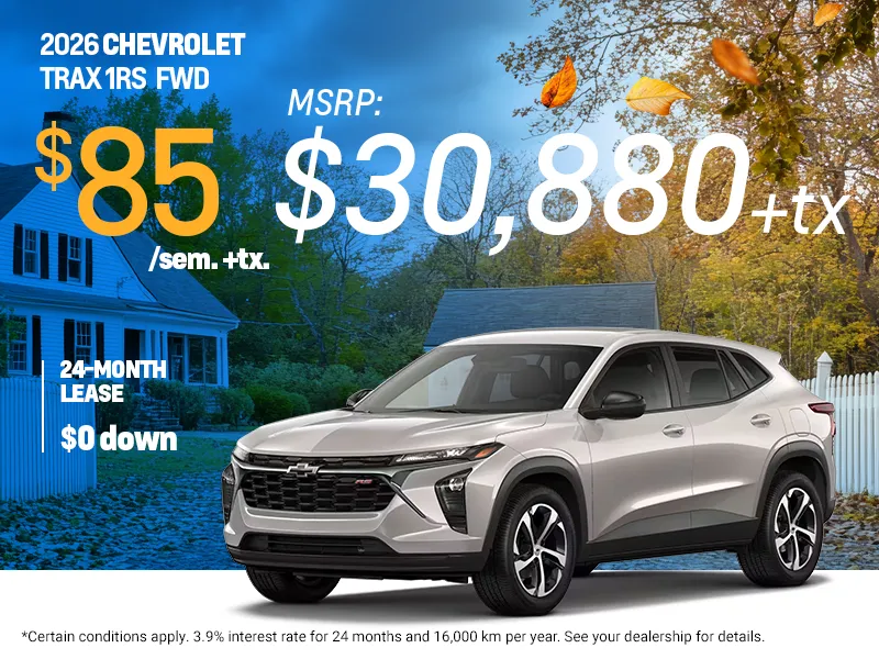 2026 Chevrolet Trax 1RS Promotion