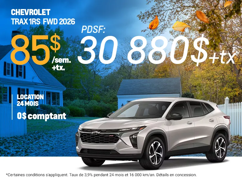 Promotion Chevrolet Trax 1RS 2026