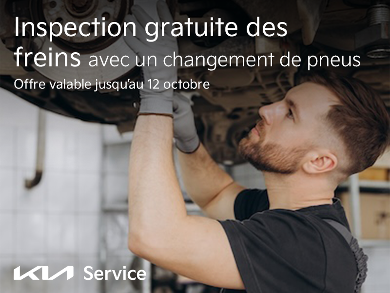 Inspection gratuite des freins