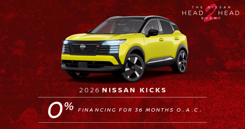 Get the 2026 Nissan Kicks!