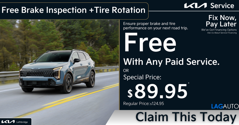 Free Brake Inspection & Tire Rotation