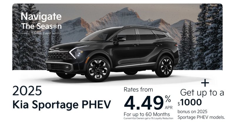 Get the 2025 Sportage PHEV