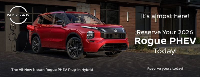 Pre-Order the First-Ever 2026 Nissan Rogue® Plug-in Hybrid.