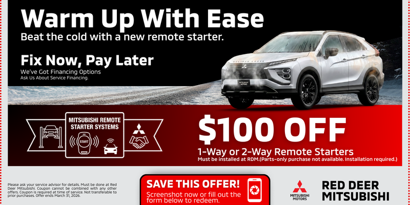 Save $100 on Remote Starters | Warm Up Your Winter in Red Deer