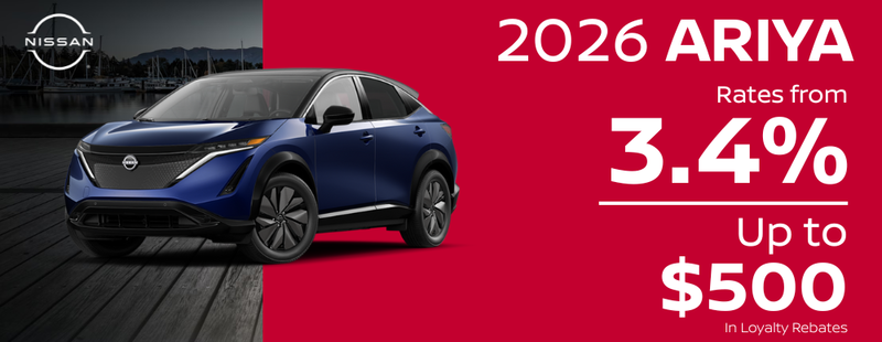 Get the 2026 Nissan ARIYA!