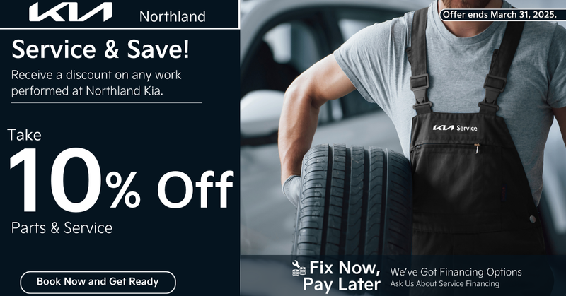 Get 10% Off Kia Service and Parts