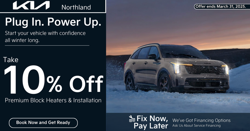 Save 10% on Kia Block Heaters & Installation