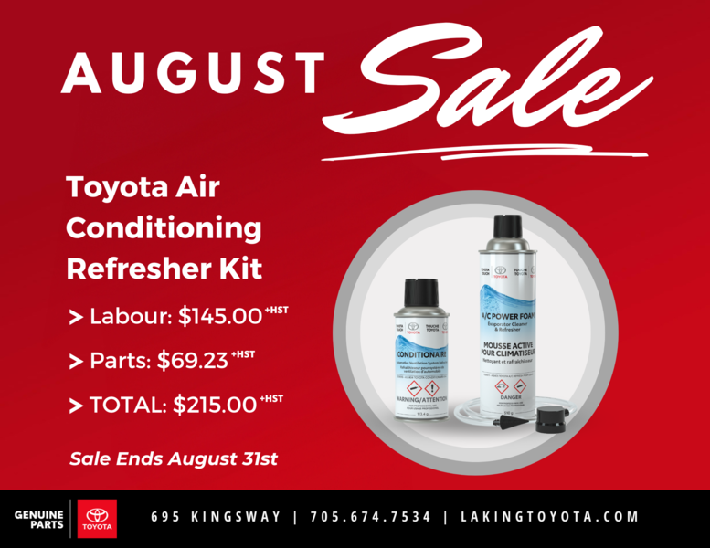 Toyota's Air Conditioning Refresher Kit