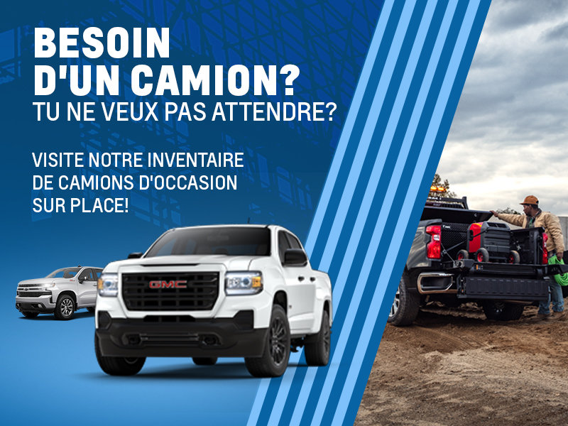 Des camions d'occasion...en stock!