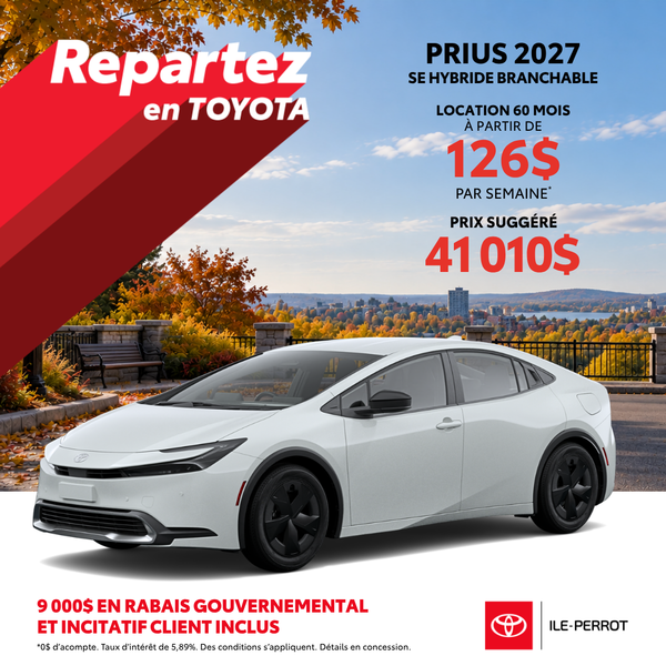Toyota Prius Hybride Branchable 2027