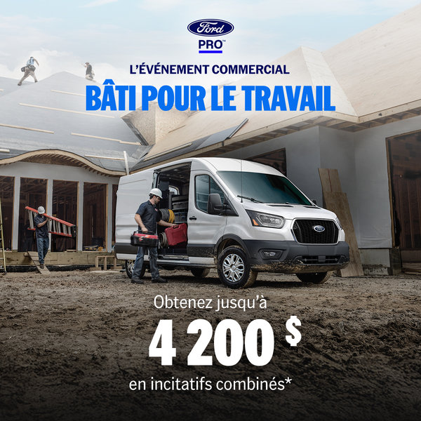 L'événement commercial Bâti pour le travail