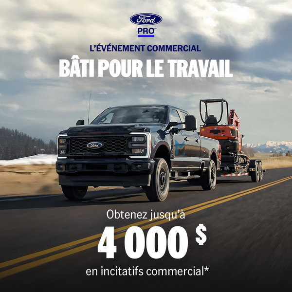 L'événement commercial Bâti pour le travail