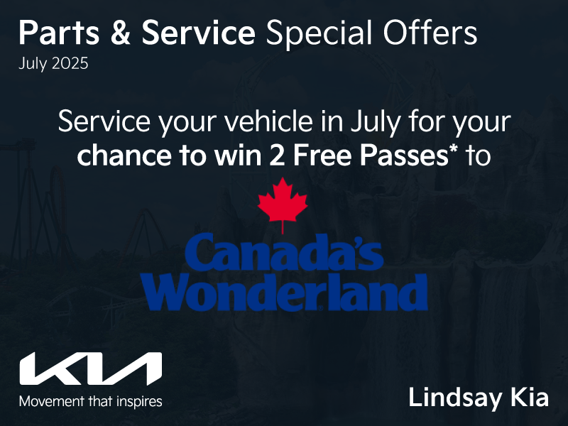 Service your vehicle in July for a chance to win!
