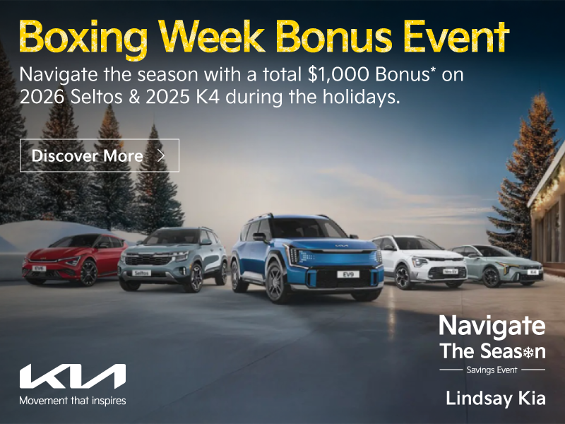 Lindsay Kia | Boxing Week Bonus Event