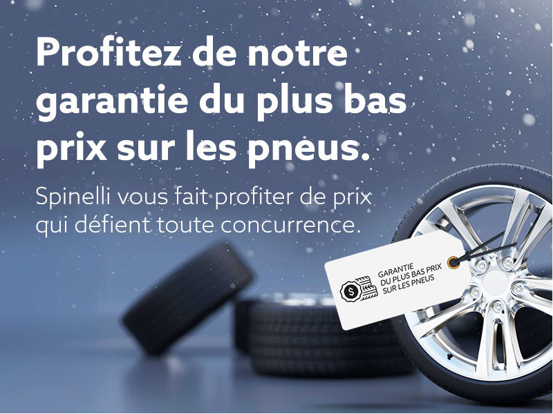 Profitez de notre garantie du plus bas prix sur les pneus