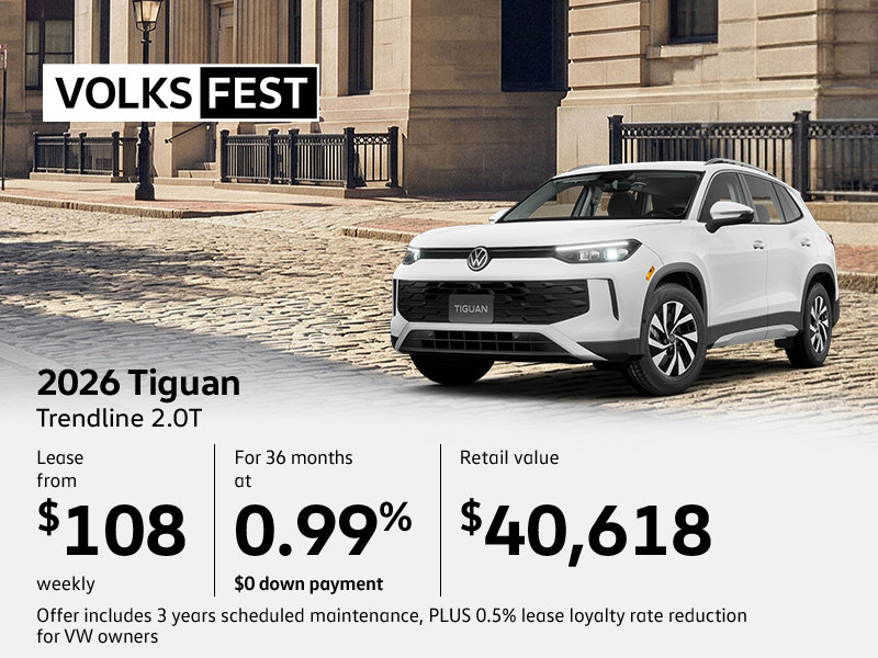 Get the All-New 2026 Volkswagen Tiguan