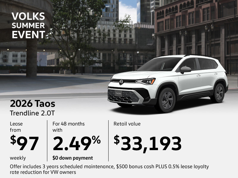 Get the 2026 Volkswagen Taos