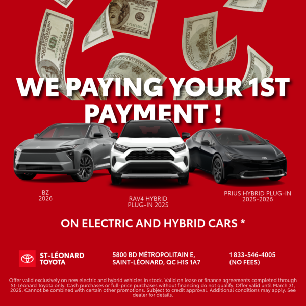 We take care of your 1st payment!