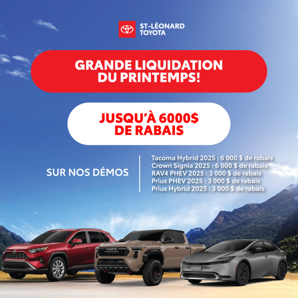 Grande liquidation du printemps 2026