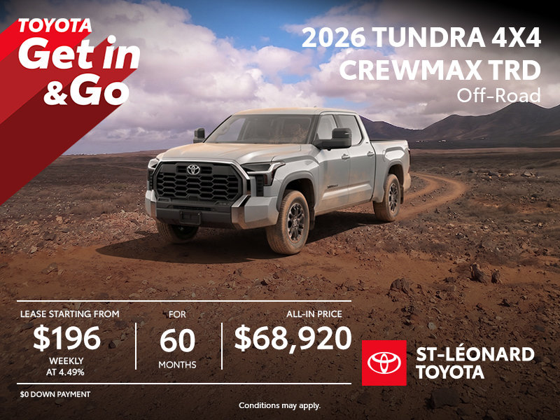 2026 Toyota Tundra 4X4 CrewMax TRD Off-Road