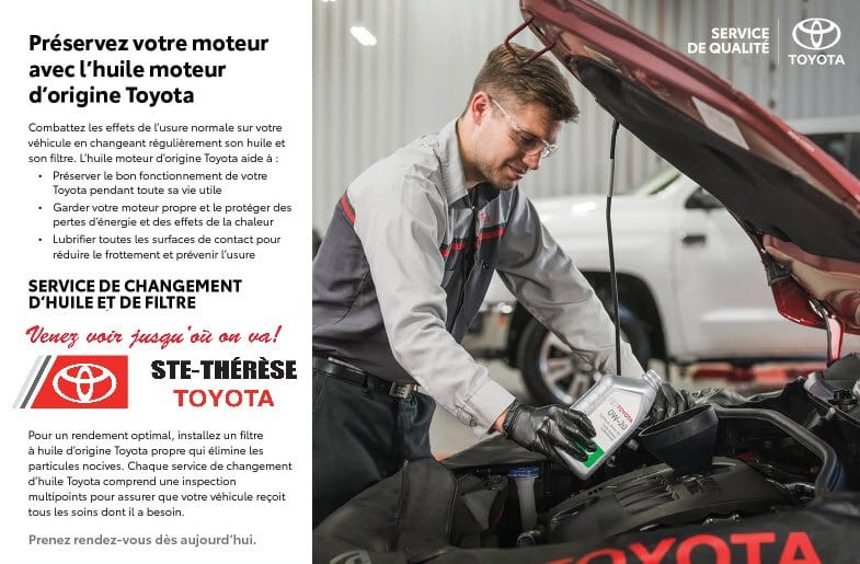 Préservez votre moteur avec l'huile à moteur d'origine TOYOTA