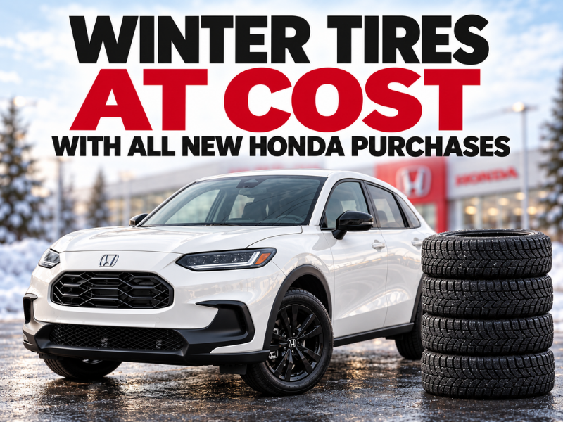 Winter Tires At Cost With All New Honda Purchases