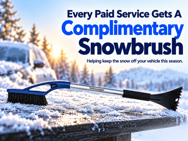 Complimentary Snowbrush With Every Paid Service