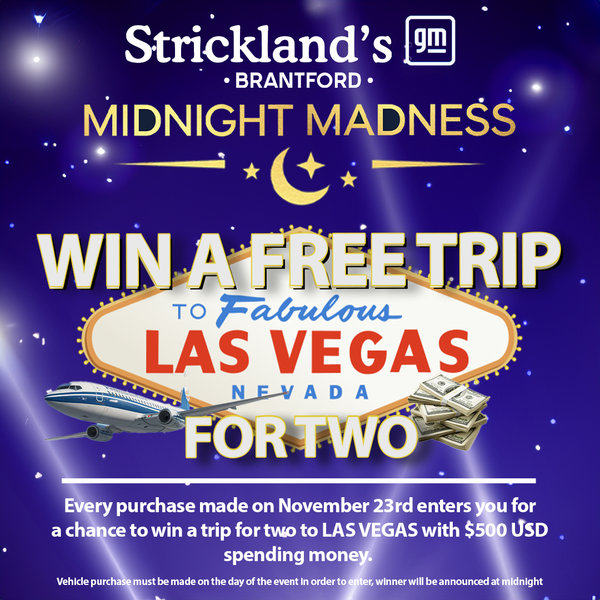 Midnight Madness Event WIN A TRIP TO VEGAS