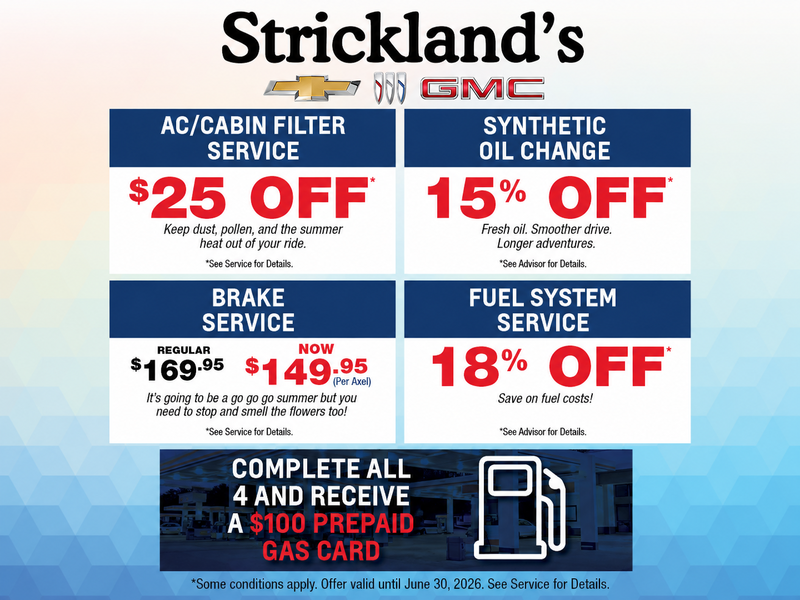 Seasonal Service Specials