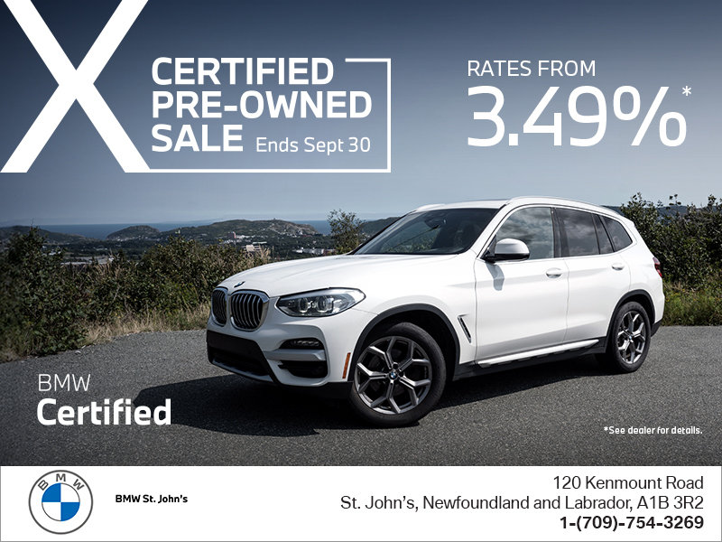 BMW X Certified Pre-Owned Sale