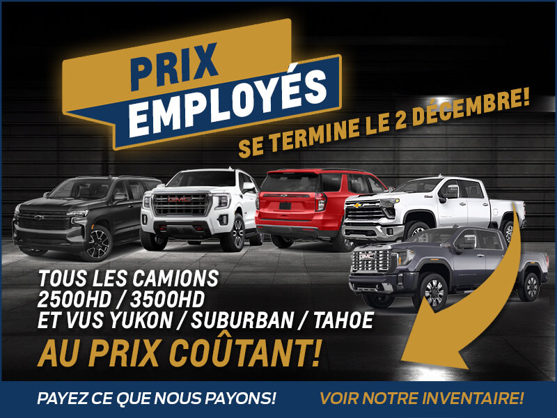 Promo Prix Employé Camions