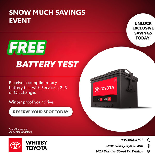 Free Battery Test - Snow Much Savings