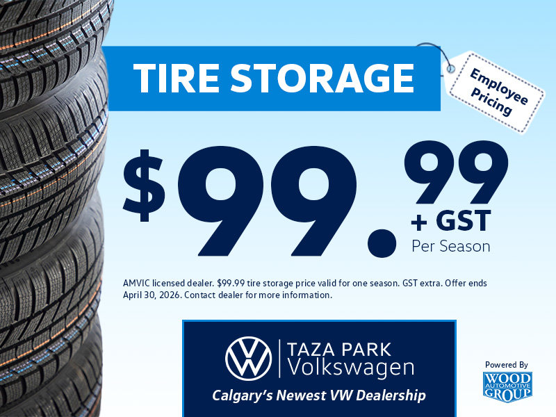 Employee Pricing on Tire Storage | $99.99 /Season
