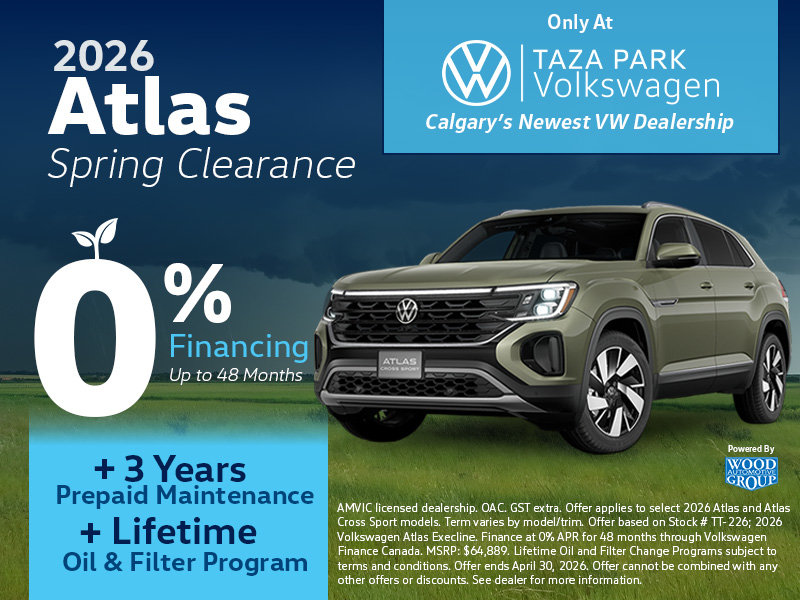2026 Atlas Spring Clearance | 0% Financing Up to 48 Months